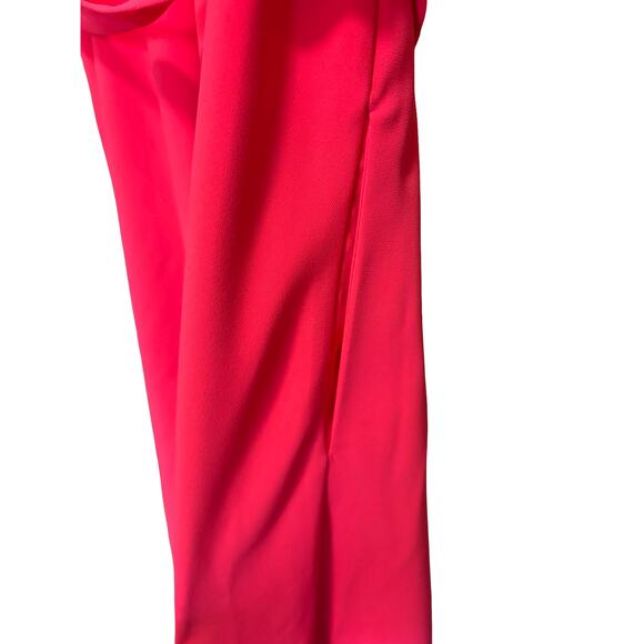 Amanda Uprichard Elondra Electric Rouge Midi Dress Wedding Guest Size Large - Picture 6 of 7